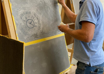 Workshop fuer Stucco Veneziano Marmorino Betonoptik schablonen 12