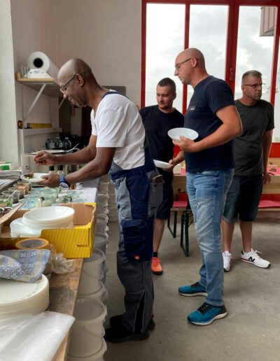 Mittagessen-beim-Stucco-Workshop